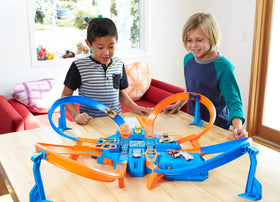 Hot Wheels motorized booster powers fast laps