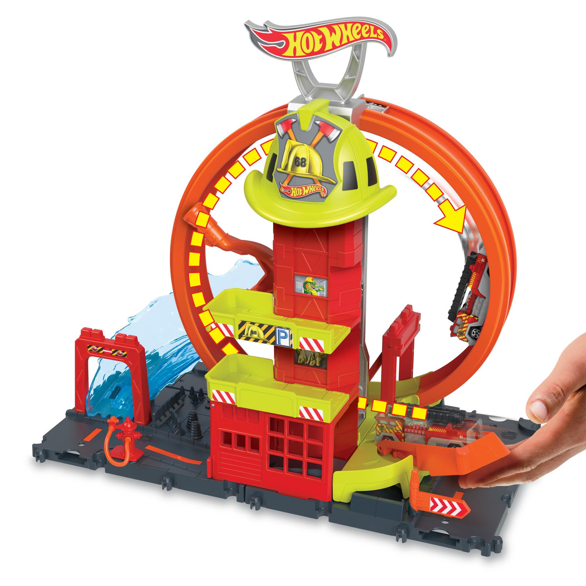Hot Wheels water-ramp translucent ramp for a dramatic finish