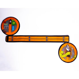 Hot Wheels ZipBin Wheelie compact design travels easily with a sturdy handle.