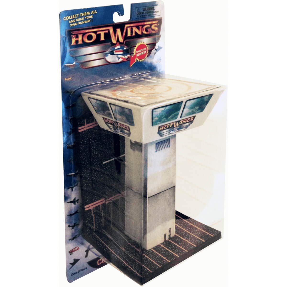 Hot Wings Planes control tower with connectible runway enhances display layouts