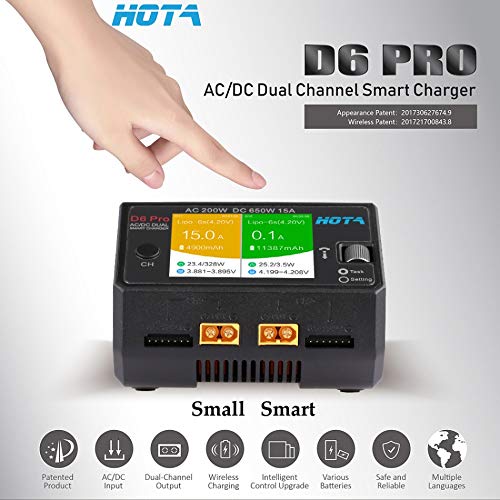 HOTA D6 Pro wireless charging area for easy power-up of compatible devices.
