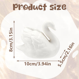 Hoteam white matte ceramic topper adds timeless romance to cakes