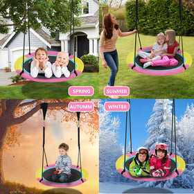 Hotjump safety protective pad reduces rope wear for safer tree swings.