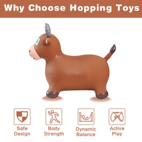 HotMax Bouncy Cow Hopper in use by a child during play