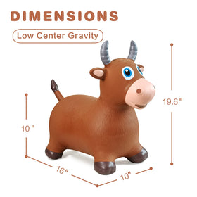 HotMax Bouncy Cow Hopper front view showing kid-friendly design
