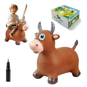 HotMax Bouncy Cow Hopper side view for toddlers' active play