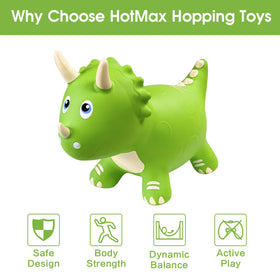 HotMax Dinosaur Bouncy Horse—durable materials ensure long-lasting fun for busy toddlers.