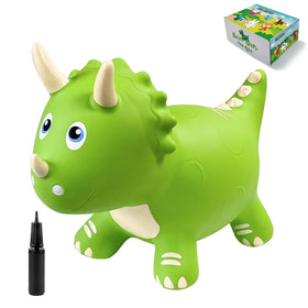 HotMax Dinosaur Bouncy Horse—green color adds a fun, kid-friendly look.