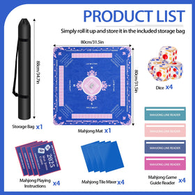 Hotqueen anti-slip mat backing keeps the surface steady during play