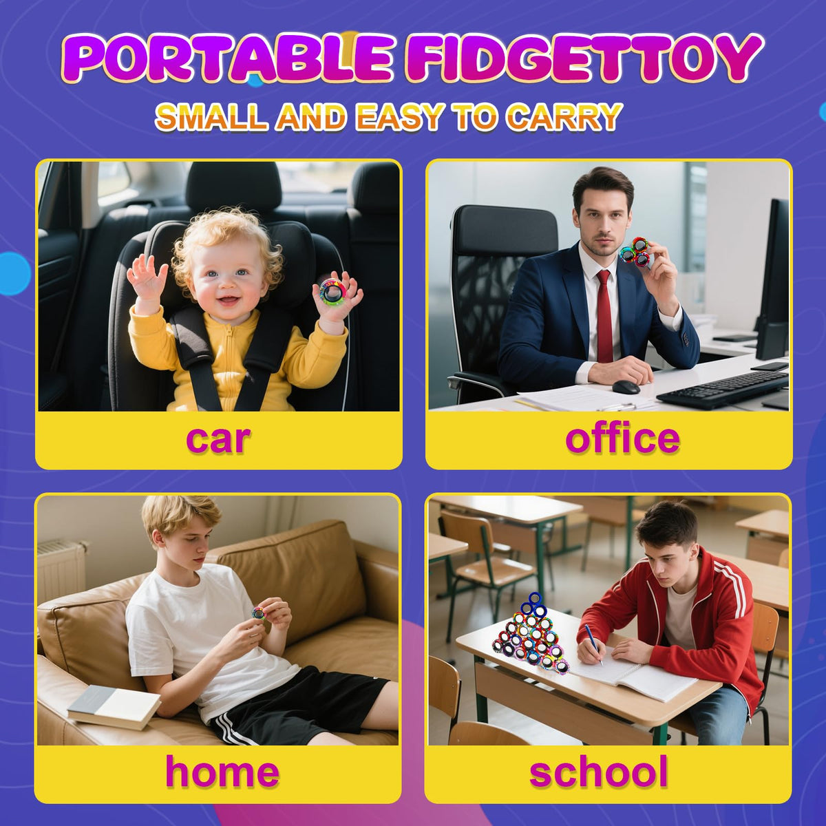 HotubFolks magnetic rings in hand demonstrating rotation for focus and tactile engagement