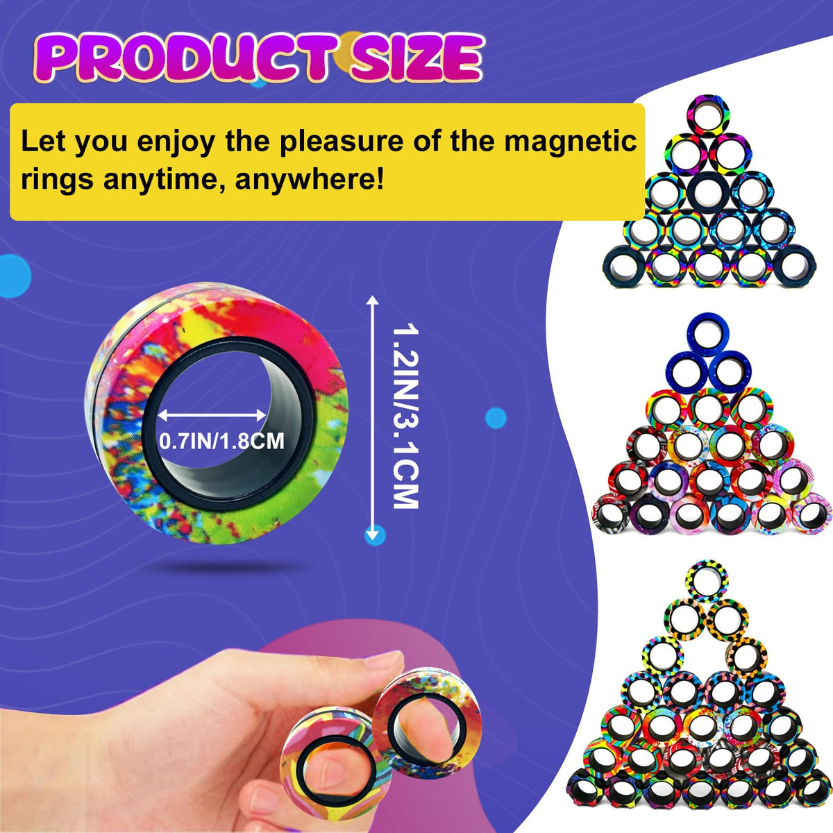 HotubFolks magnetic rings on desk for easy focus during work or study