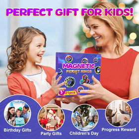 HotubFolks rotating magnetic rings showcase finger dexterity and playful skill.