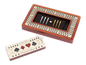 House of Cribbage 4-inch compact travel cribbage board ideal for pockets.