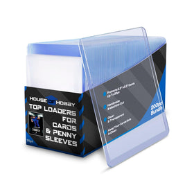 House of Hobby top loaders bundle in clear protectors shields cards from dirt.