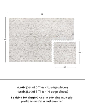 Close-up of EVA foam texture on House of Noa Play Mat for safety and grip.