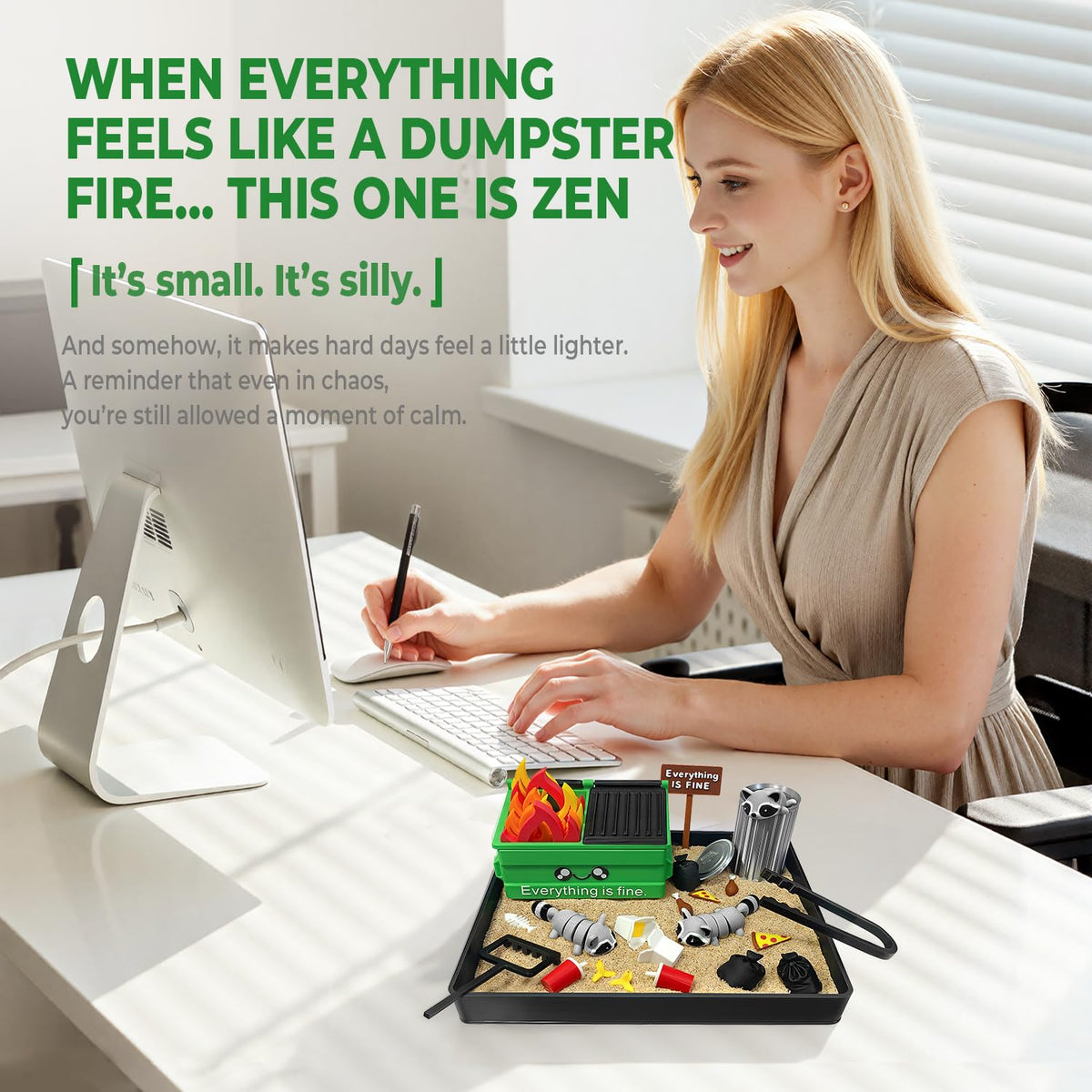 HouseBegan Gift-ready Zen Garden makes a playful desk present for colleagues