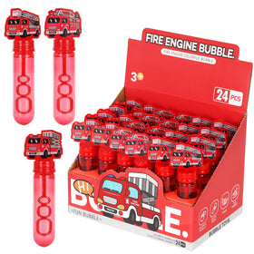 HouseHold Server firetruck bubble wand for kids’ parties with colorful bubbles.