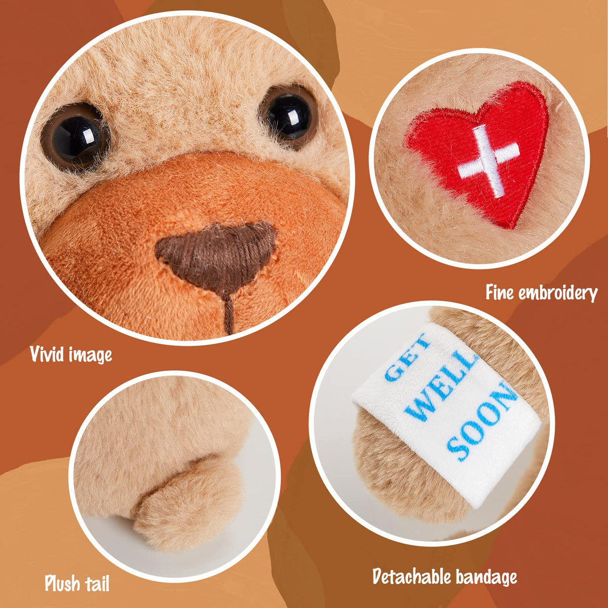 Houwsbaby soft plush fabric facilitates easy cleaning and lasting cuddles
