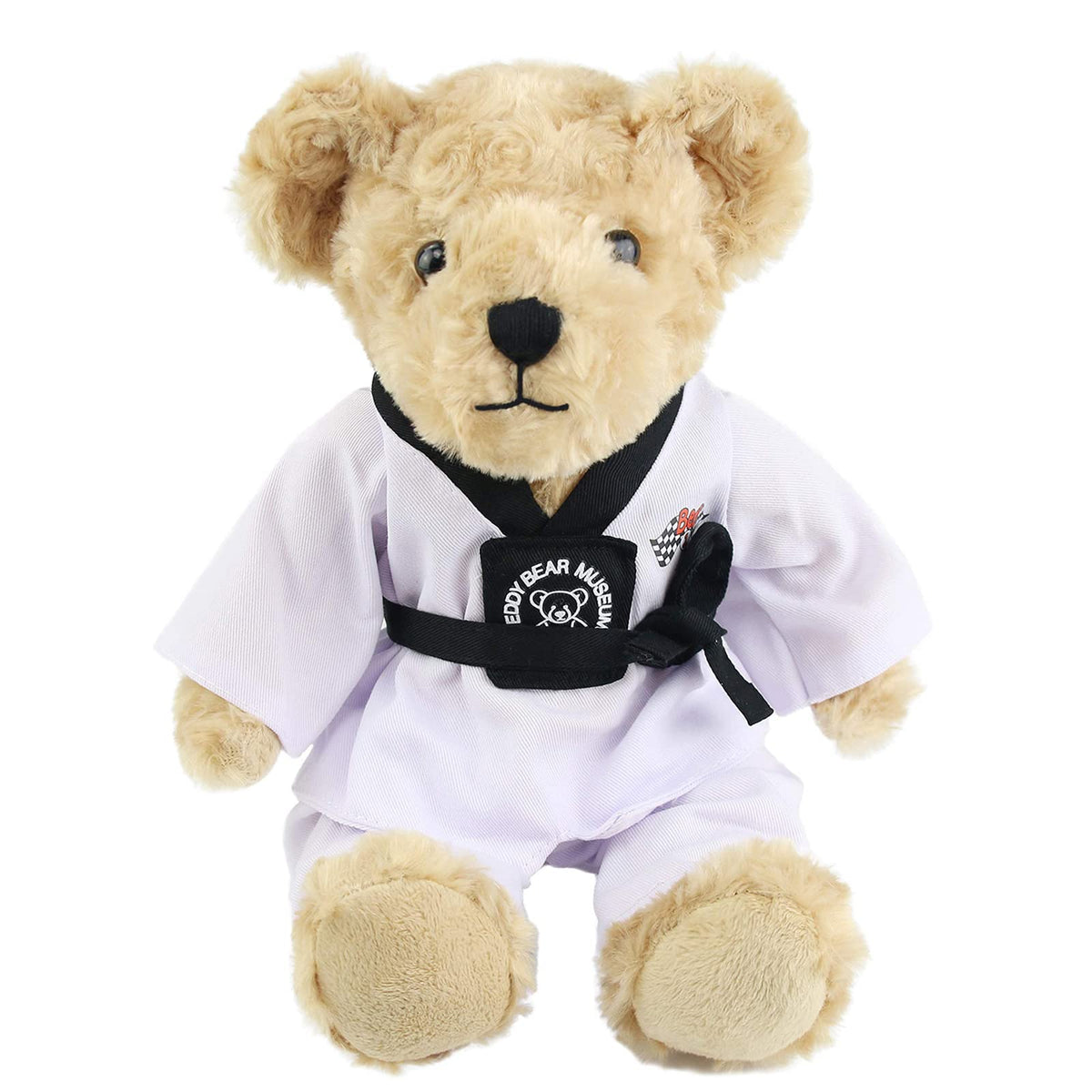 Houwsbaby Taekwondo Teddy Bear front view, soft cuddly martial arts friend