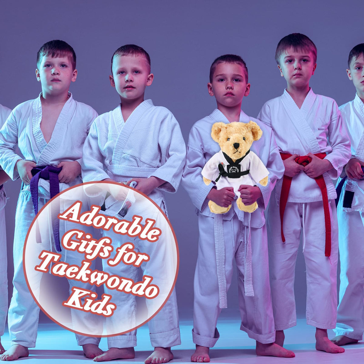 Houwsbaby Taekwondo Teddy Bear ready for gifting packaging