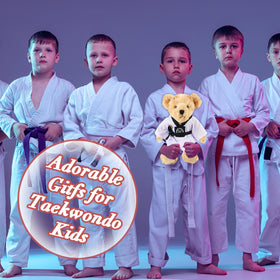 Houwsbaby Taekwondo Teddy Bear ready for gifting packaging