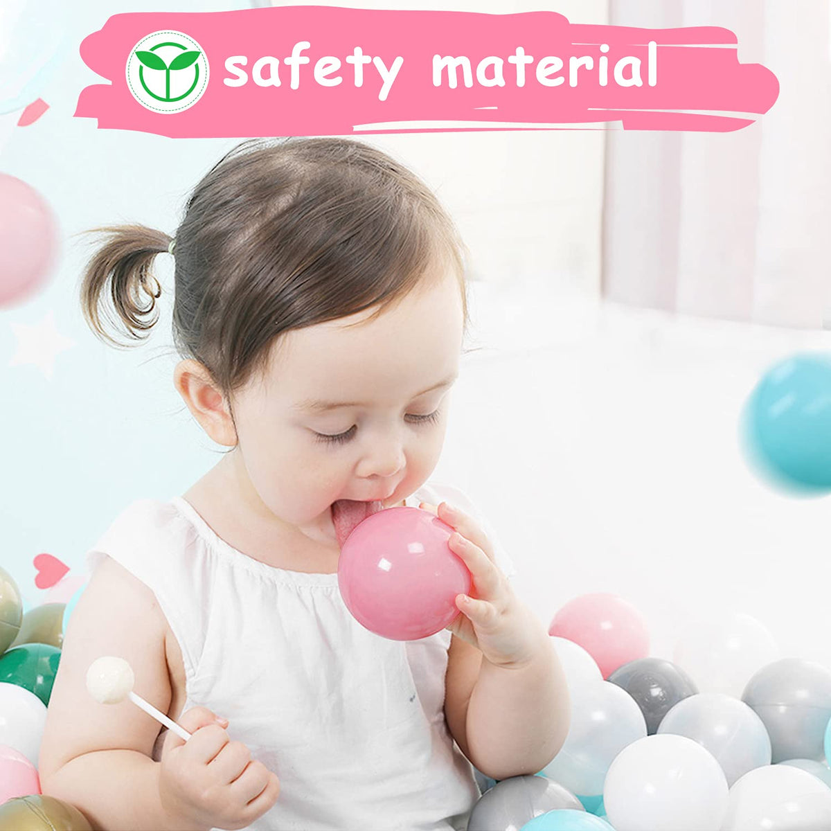 Hovenlay bright colored balls in a bounce house encourage active movement.