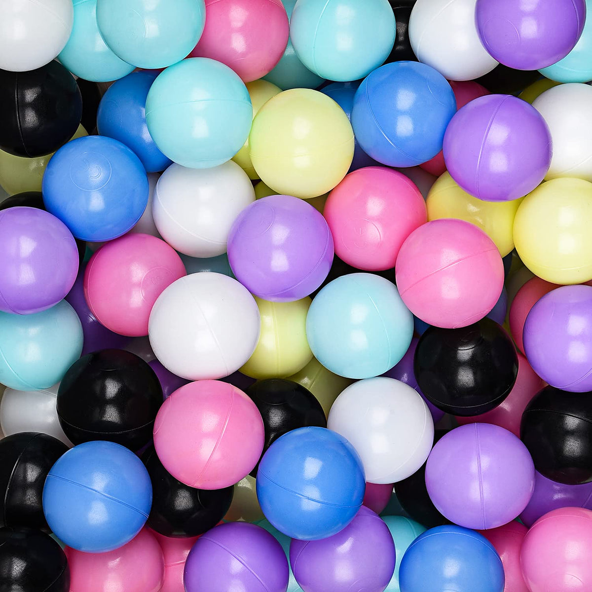 Hovenlay ball pit balls in bright colors for safe toddler playtime.