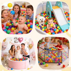 Hovenlay purple ball pit ball adds vibrant contrast for group play and learning.