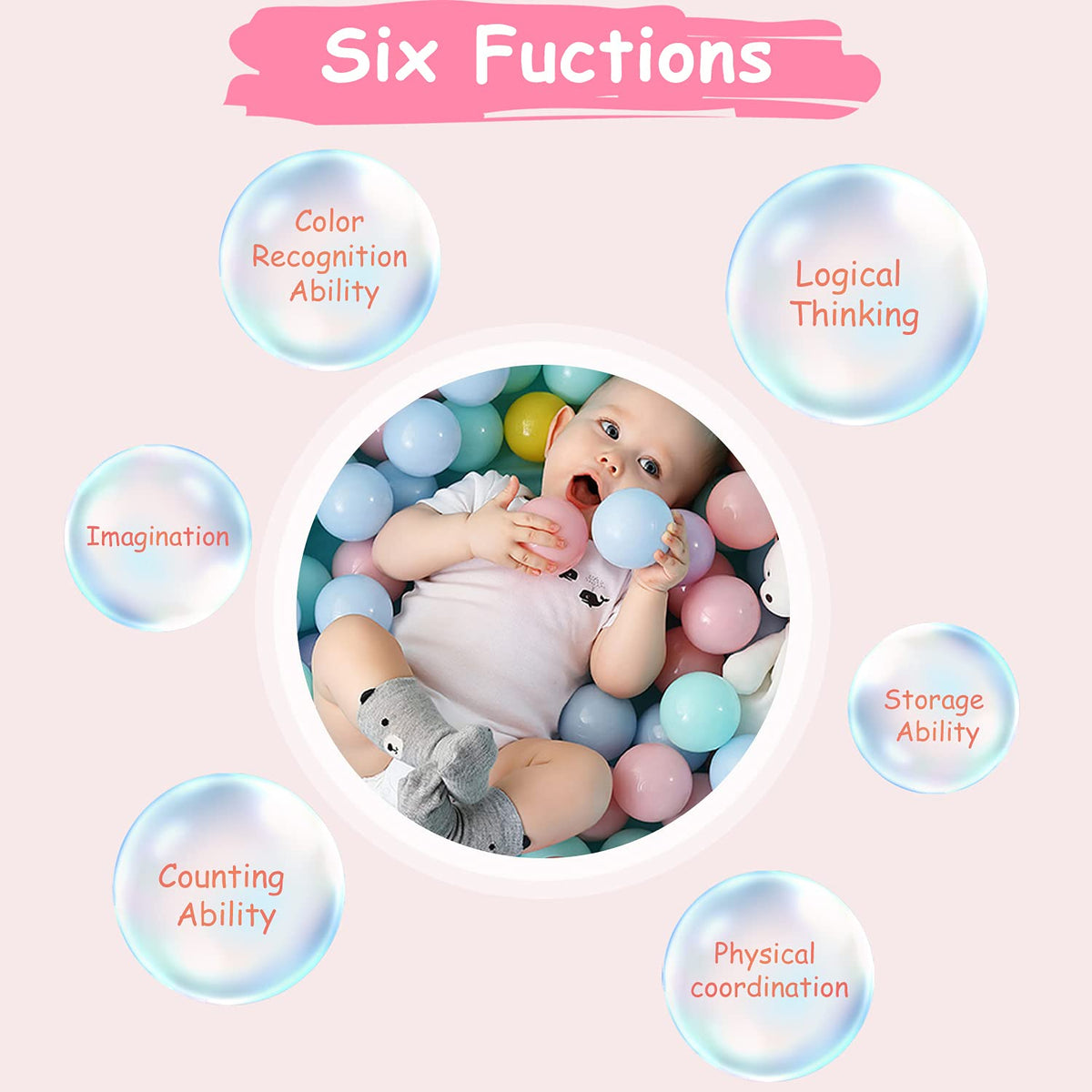 Hovenlay ball pit balls inside a play tent offering colorful sensory fun.