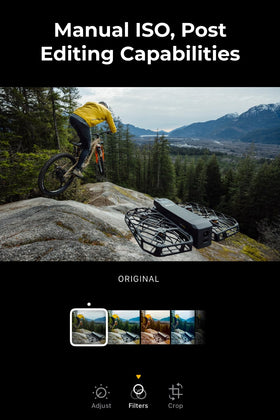 HOVERAir X1 PRO app control with 32GB onboard storage and SD up to 1TB