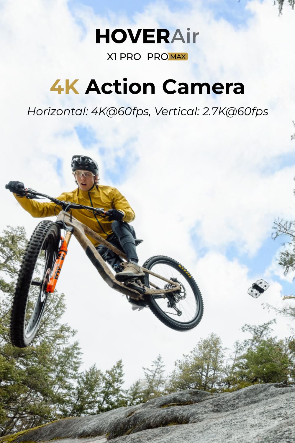 HOVERAir X1 PRO folded design for portable travel and quick setup