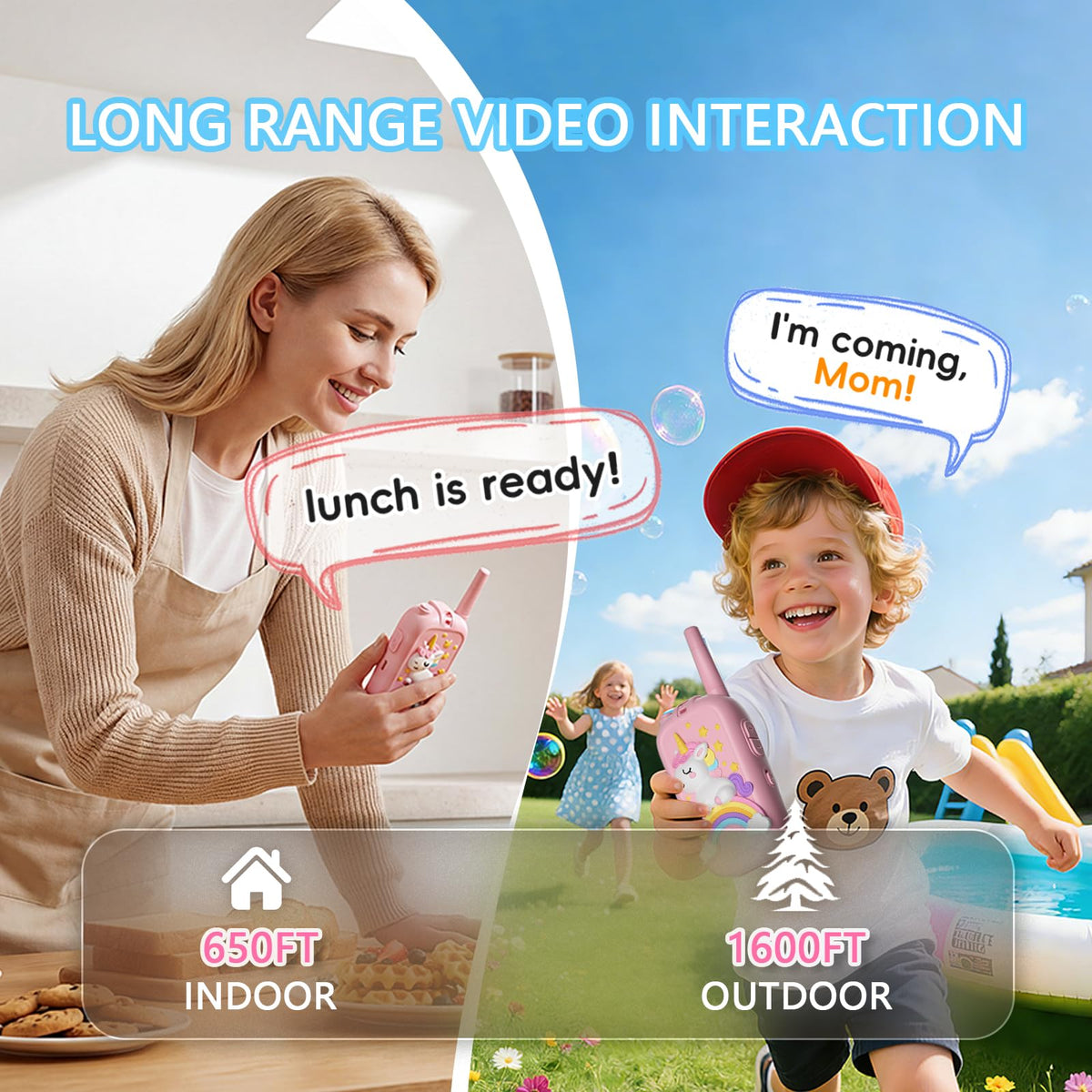 HoverBots kids walkie-talkie voice-modes magic highlighting fun communication options.