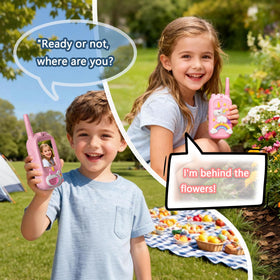 HoverBots video walkie-talkies kids silicone cover offering protection during play.