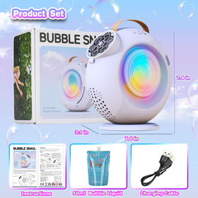 HOWSSYUN bubble machine charging port highlights cordless operation