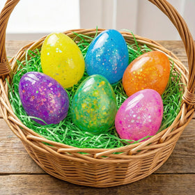 Howzcci Easter Egg Squeeze Mixed Pack — six colors for party fun and sensory play