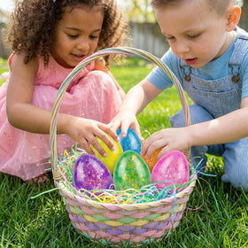 Howzcci Easter Egg Squeeze Pink — kid-friendly stress relief in a playful egg