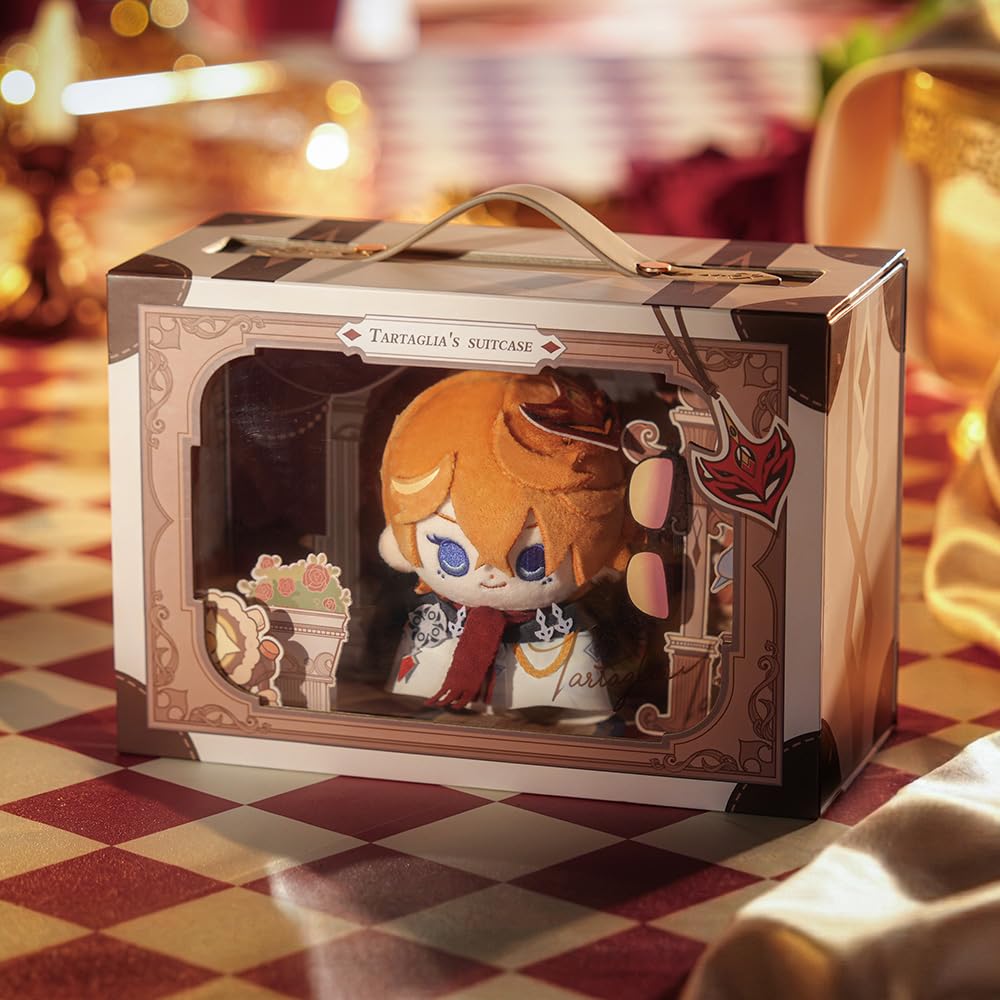 HOYOVERSE Genshin Impact FES 2026 mini plush characters in box, great for gifting.