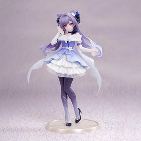 HOYOVERSE Genshin Impact Keqing Resplendent Feast dynamic pose for eye-catching shelf presence.
