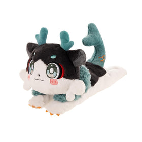 HOYOVERSE Honkai Star Rail Awooo plushie Chimera dragon front view, ideal display and cuddly desk companion.