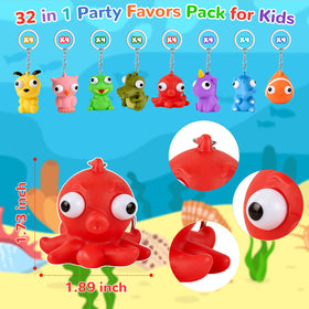 HOZUZER squishy toys colorful animal figures brighten backpacks and playtime.