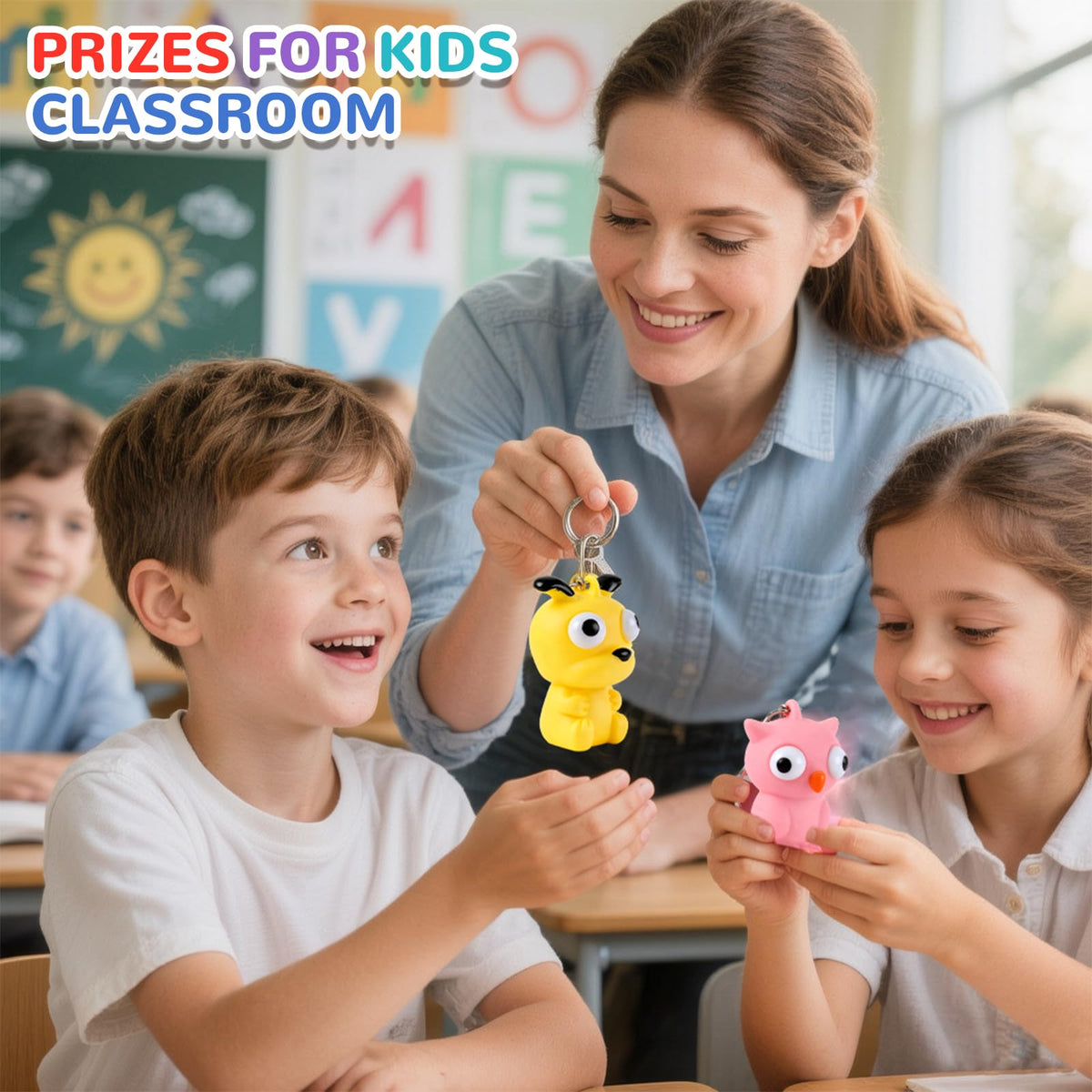 HOZUZER squishy toys soft plush animals for comforting desk decor.