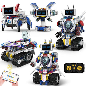 HPROMOT robot kit assembly featuring 603 pieces for hands-on STEM learning.