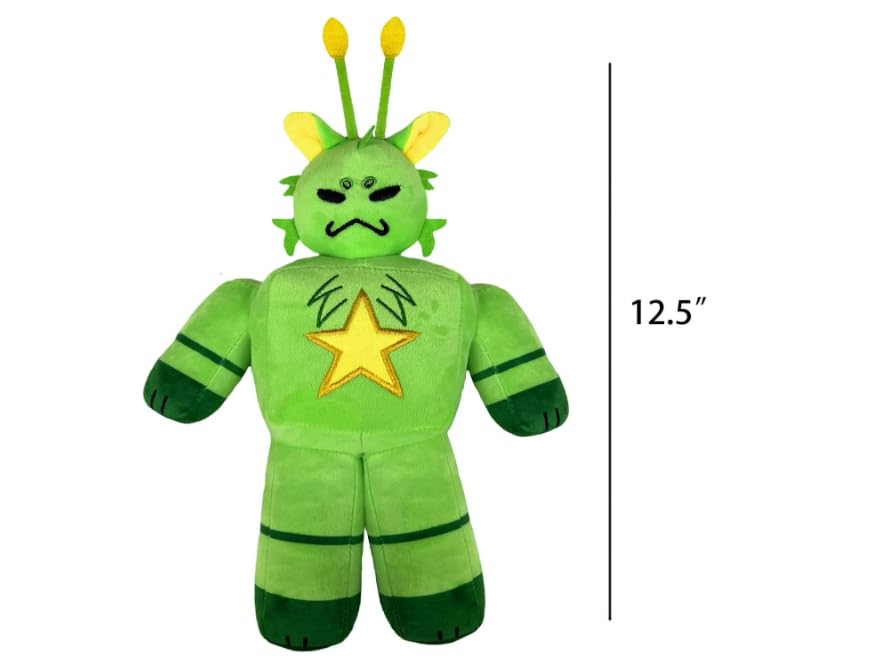 HQRYSH Gnarpy plush soft-fabric blue-green, ideal for display on a shelf