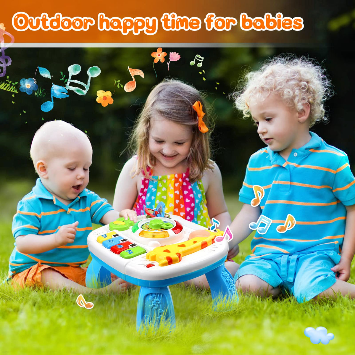 HQXBNBY colorful animal sounds and music spark curiosity during playtime