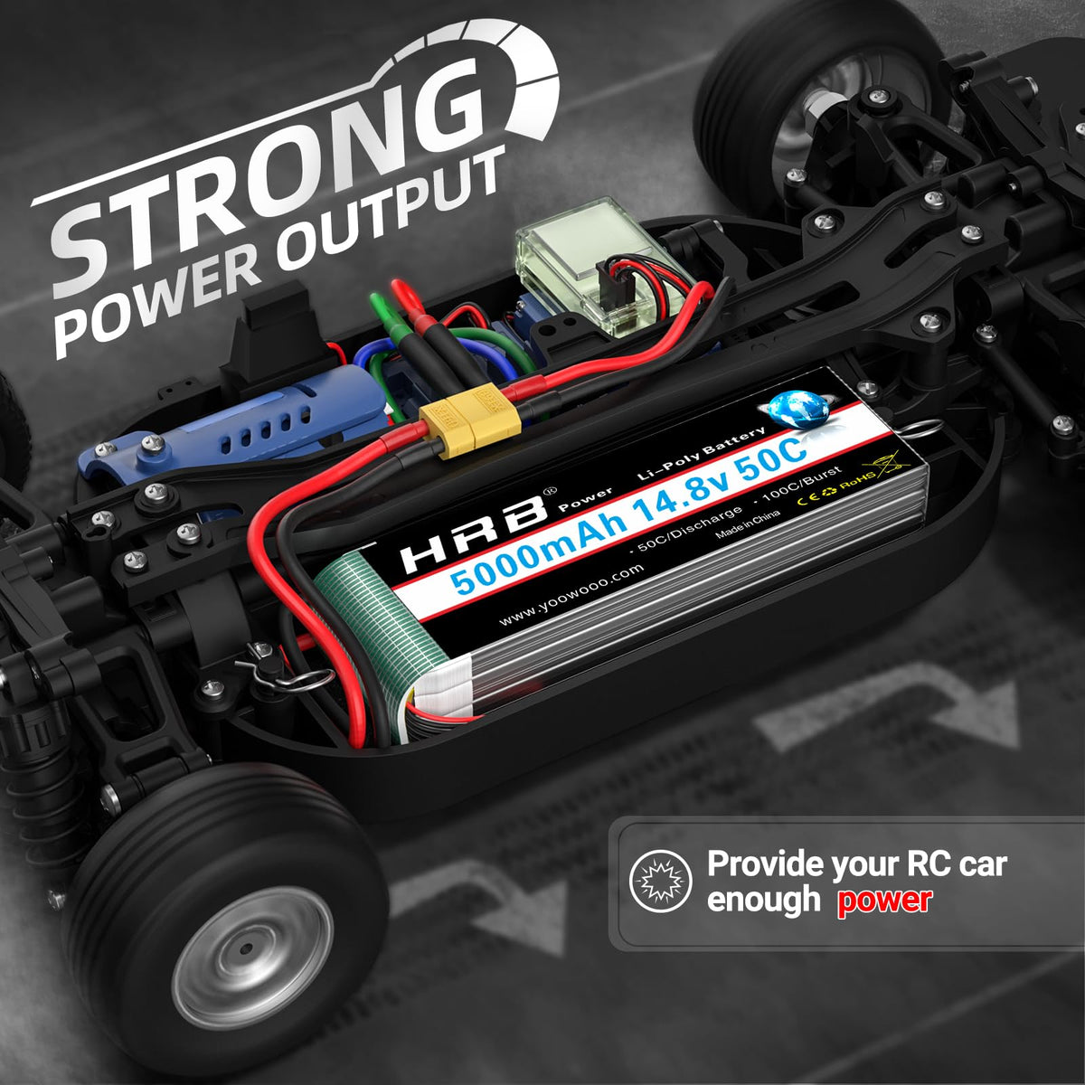 HRB Power dimensions 155x48x32mm ensure proper fit