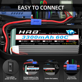 HRB POWER RC airplane application-ready battery for longer flights