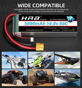 HRB Power RC quadcopter in flight with reliable power