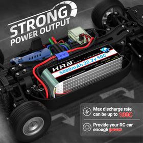 HRB POWER Soft-case 6S battery compact 155×48×48mm profile for tight airframes.