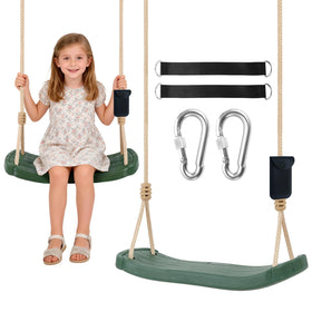 Hryniiex kids tree swing seat with ergonomic design for comfortable outdoor play.
