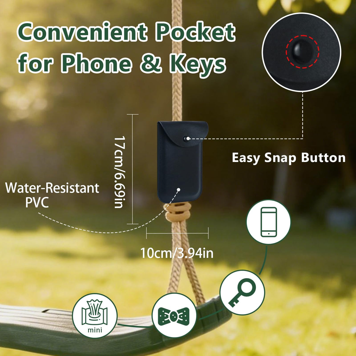 Hryniiex soft-touch rope close-up reduces pinched fingers and tangles.